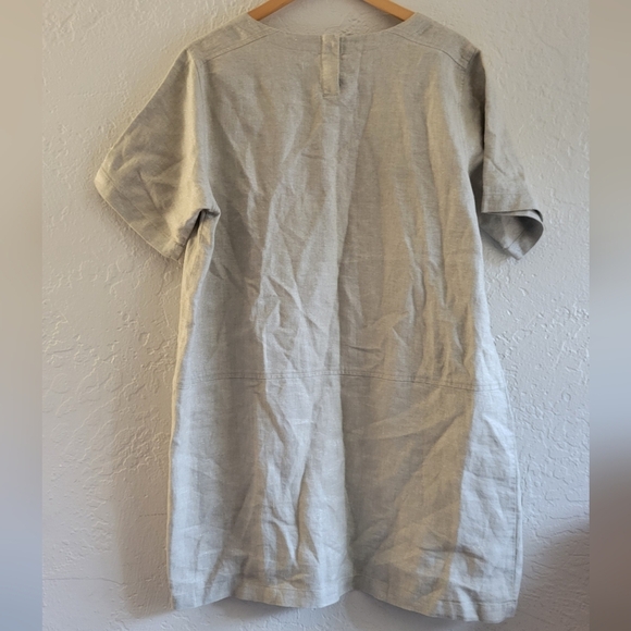 Eileen Fisher Organic Linen Dress Size Large - Picture 2 of 8